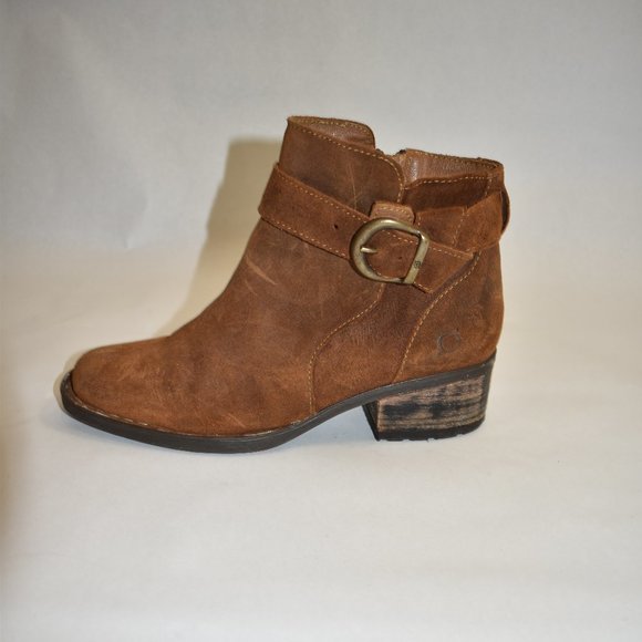 Born | Shoes | Born Morocco Bootie Brown Rust Distressed  Born Morocco Bootie Brown Rust Distressed Suede Size 6.5 37